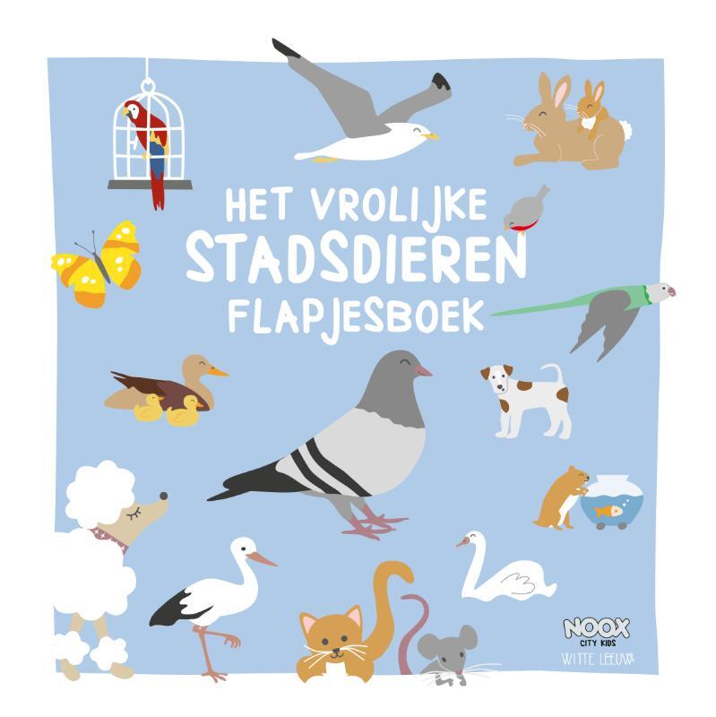 Omslag van boek: Het vrolijke stadsdieren flapjesboek