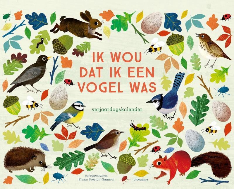 Omslag van boek: Verjaardagskalender Ik wou dat ik een vogel was