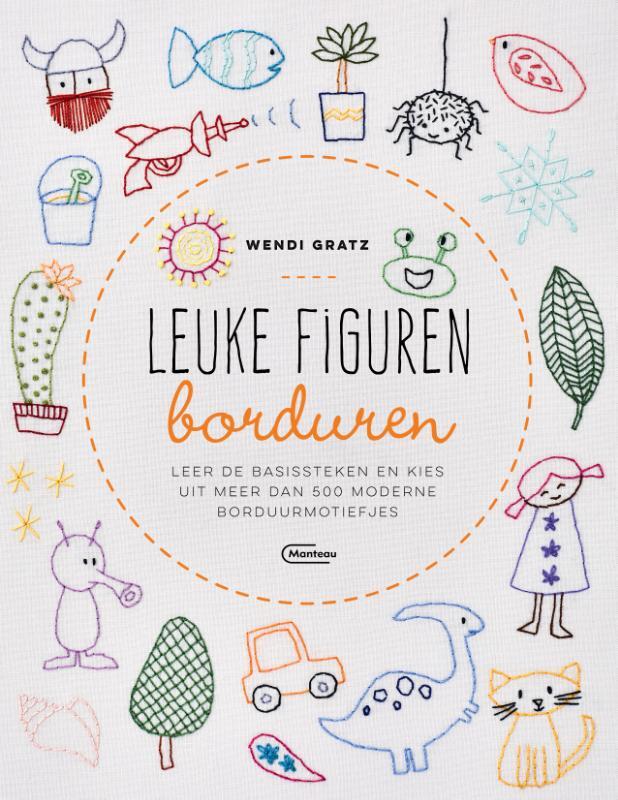 Omslag van boek: Leuke figuren borduren