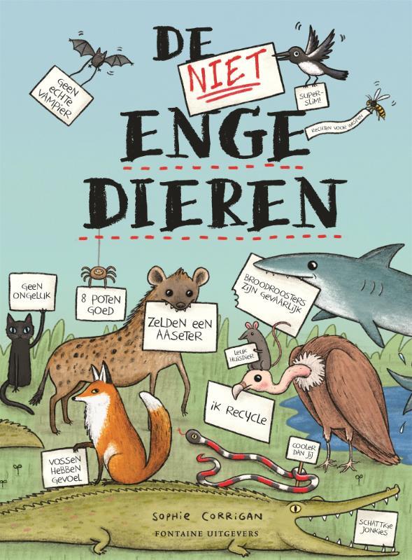 Omslag van boek: De (niet) enge dieren