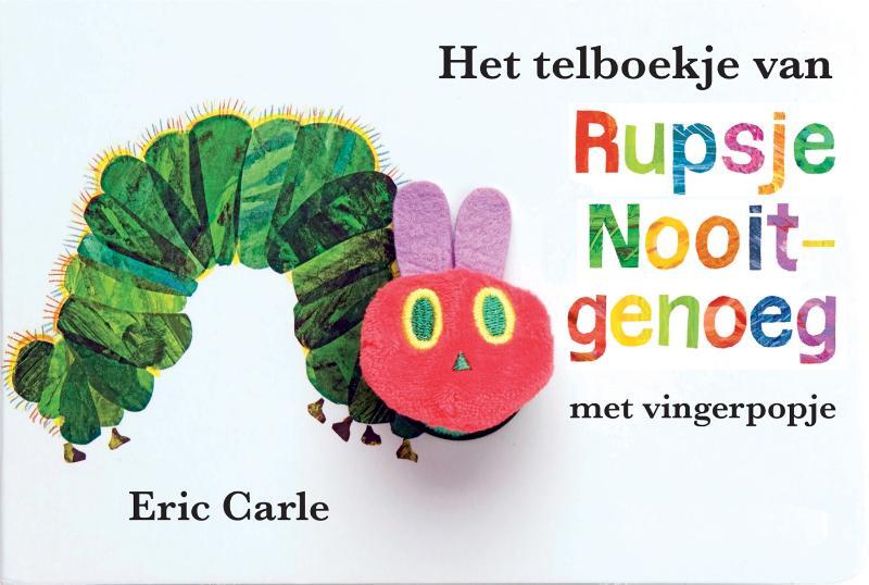 Omslag van boek: Het telboekje van Rupsje Nooitgenoeg